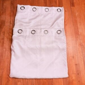 2 Heavyweight White Large Grommet Curtain Panels - 52" Width by 96" Length